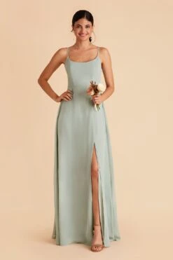 Amy Chiffon Dress - Sage 17 Amy Chiffon Dress - Sage -Cheap Plush Attire Store sage amy bridesmaid dress 02
