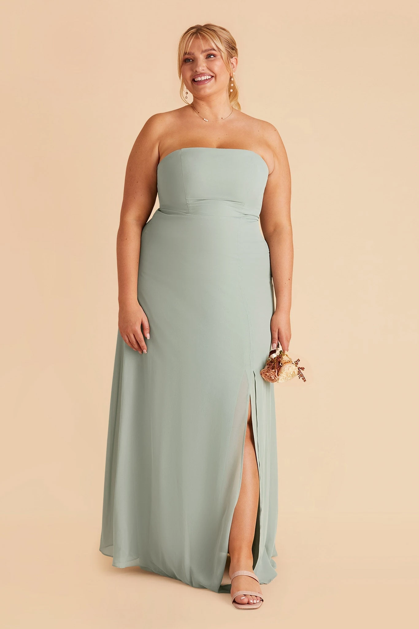 Chris Convertible Chiffon Dress - Sage - Image 11