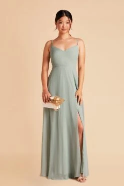 Devin Convertible Dress - Sage 25 Devin Convertible Dress - Sage -Cheap Plush Attire Store sage devin convertible slit chiffon bridesmaid dress 03