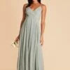 Kaia Dress - Sage 1 Kaia Dress - Sage -Cheap Plush Attire Store sage kaia chiffon bridesmaid dress 03