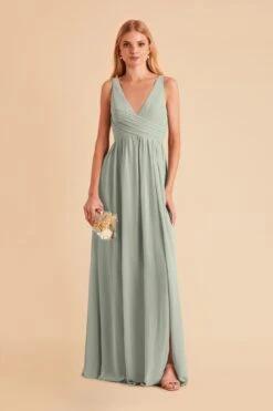 Laurie Empire Dress - Sage 16 Laurie Empire Dress - Sage -Cheap Plush Attire Store sage laurie maternity chiffon bridesmaid dress 06