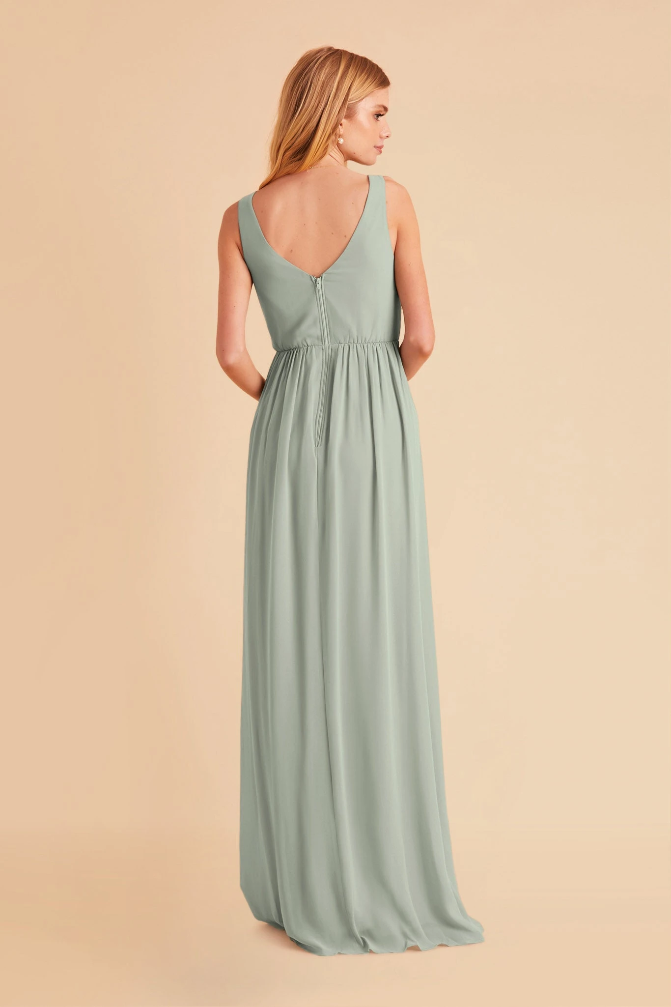 Laurie Empire Dress - Sage 10 Laurie Empire Dress - Sage - Image 8