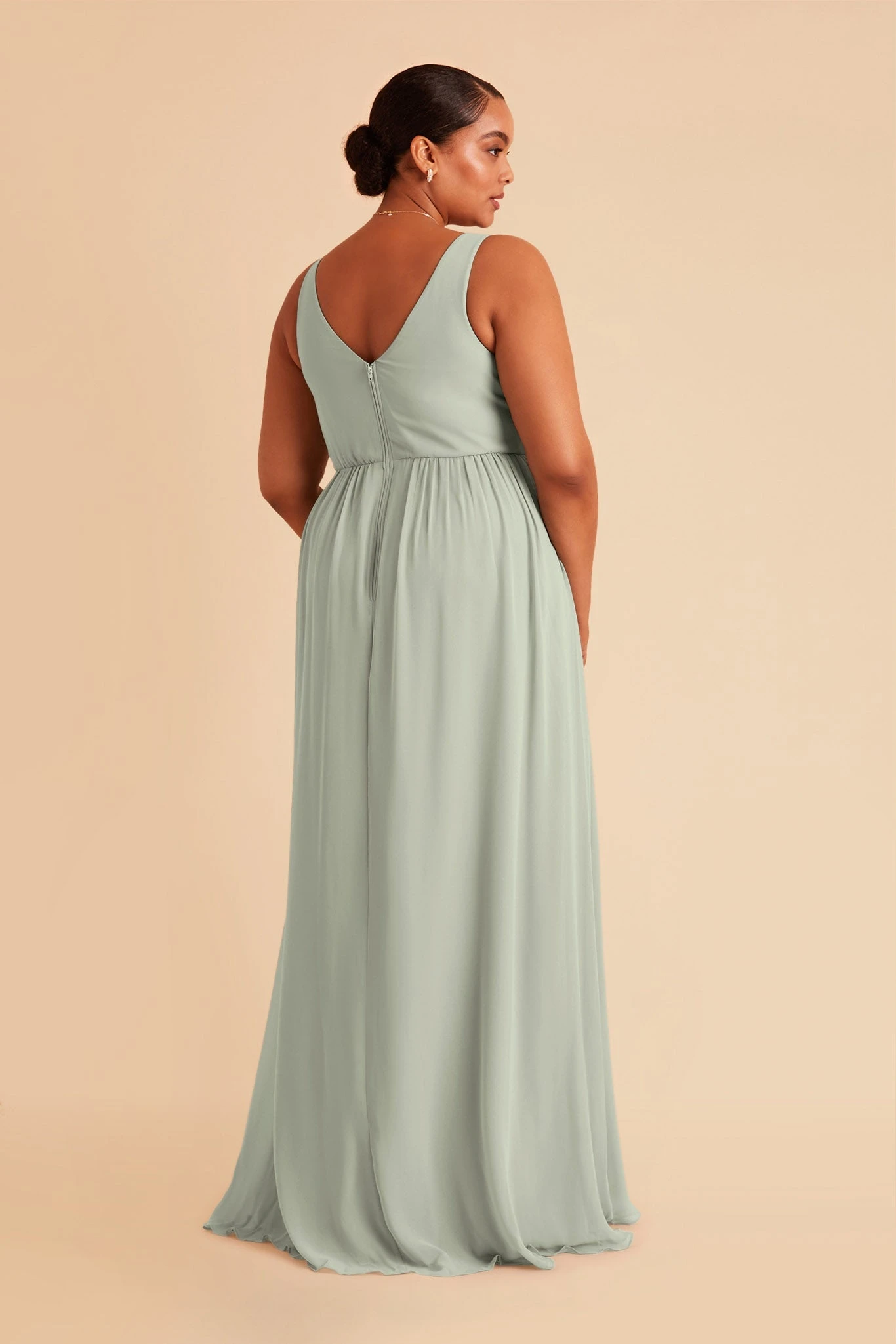 Laurie Empire Dress - Sage 11 Laurie Empire Dress - Sage - Image 9
