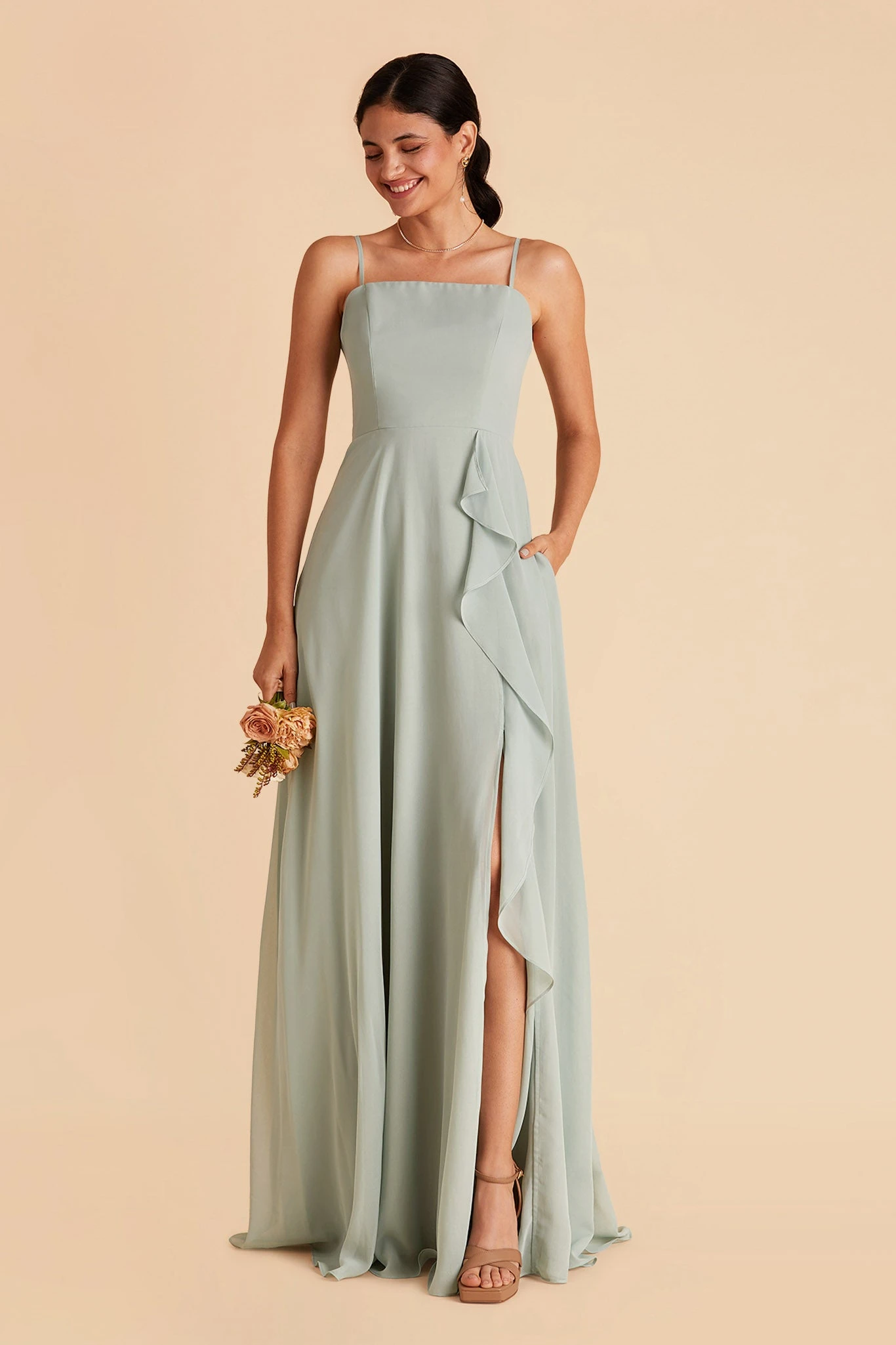 Winnie Convertible Chiffon Dress - Sage 9 Winnie Convertible Chiffon Dress - Sage - Image 7