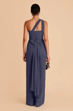 Gigi Convertible Jumpsuit - Slate Blue -Cheap Plush Attire Store slate blue gigi convertible bridesmaid jumpsuit 04 53d372dd 23c1 411d 81d3 a1a99323a835