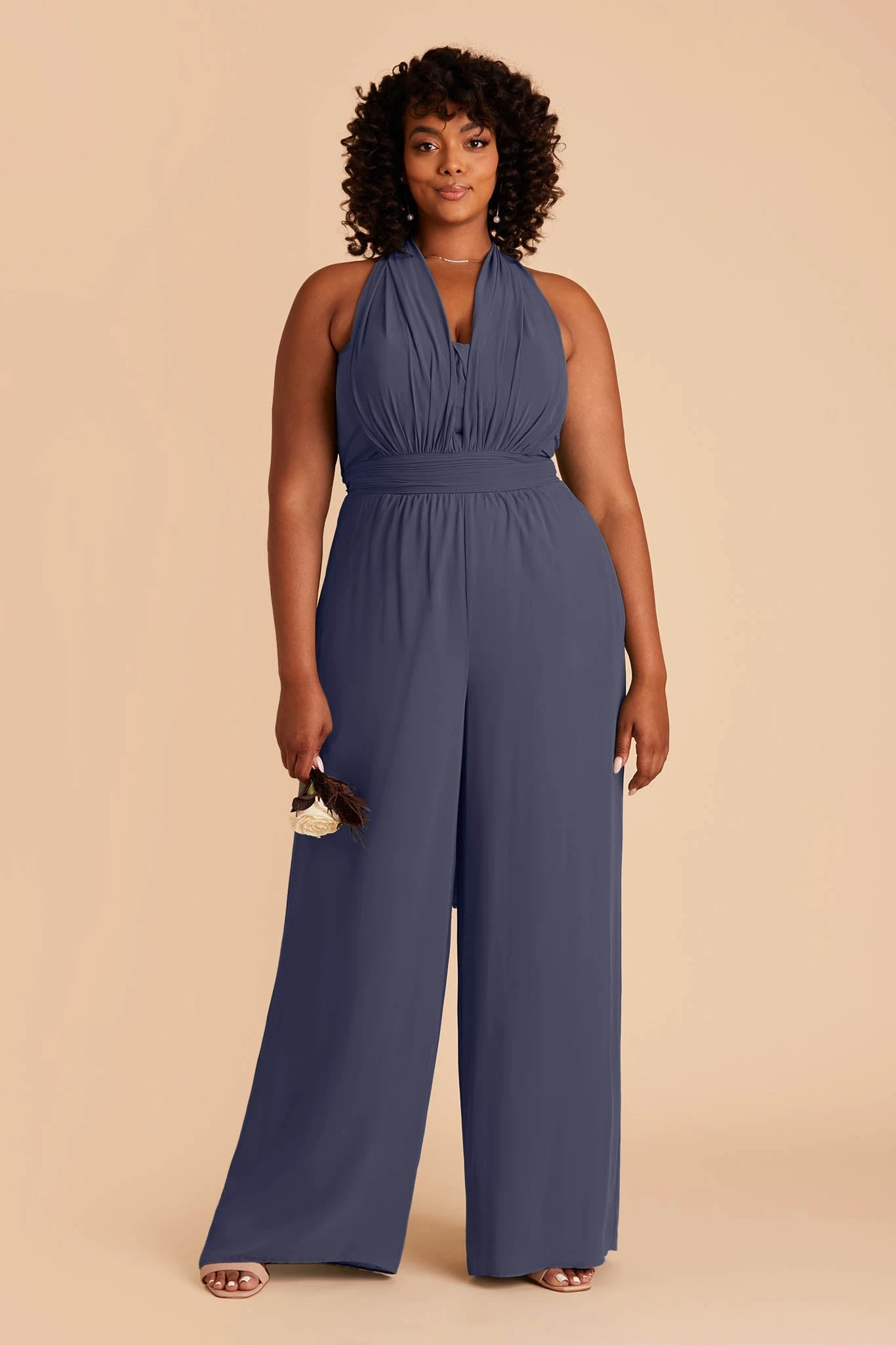 Gigi Convertible Jumpsuit - Slate Blue - Image 6