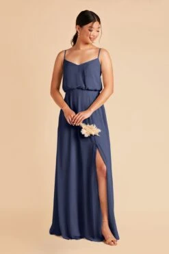 Gwennie Dress - Slate Blue 18 Gwennie Dress - Slate Blue -Cheap Plush Attire Store slate blue gwennie bridesmaid dress 03