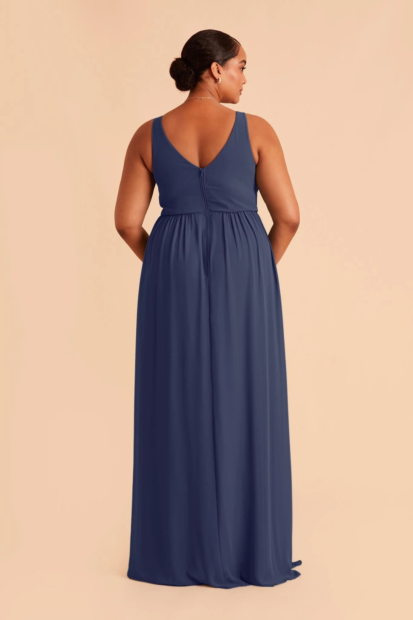 Laurie Empire Dress - Slate Blue 11 Laurie Empire Dress - Slate Blue - Image 9