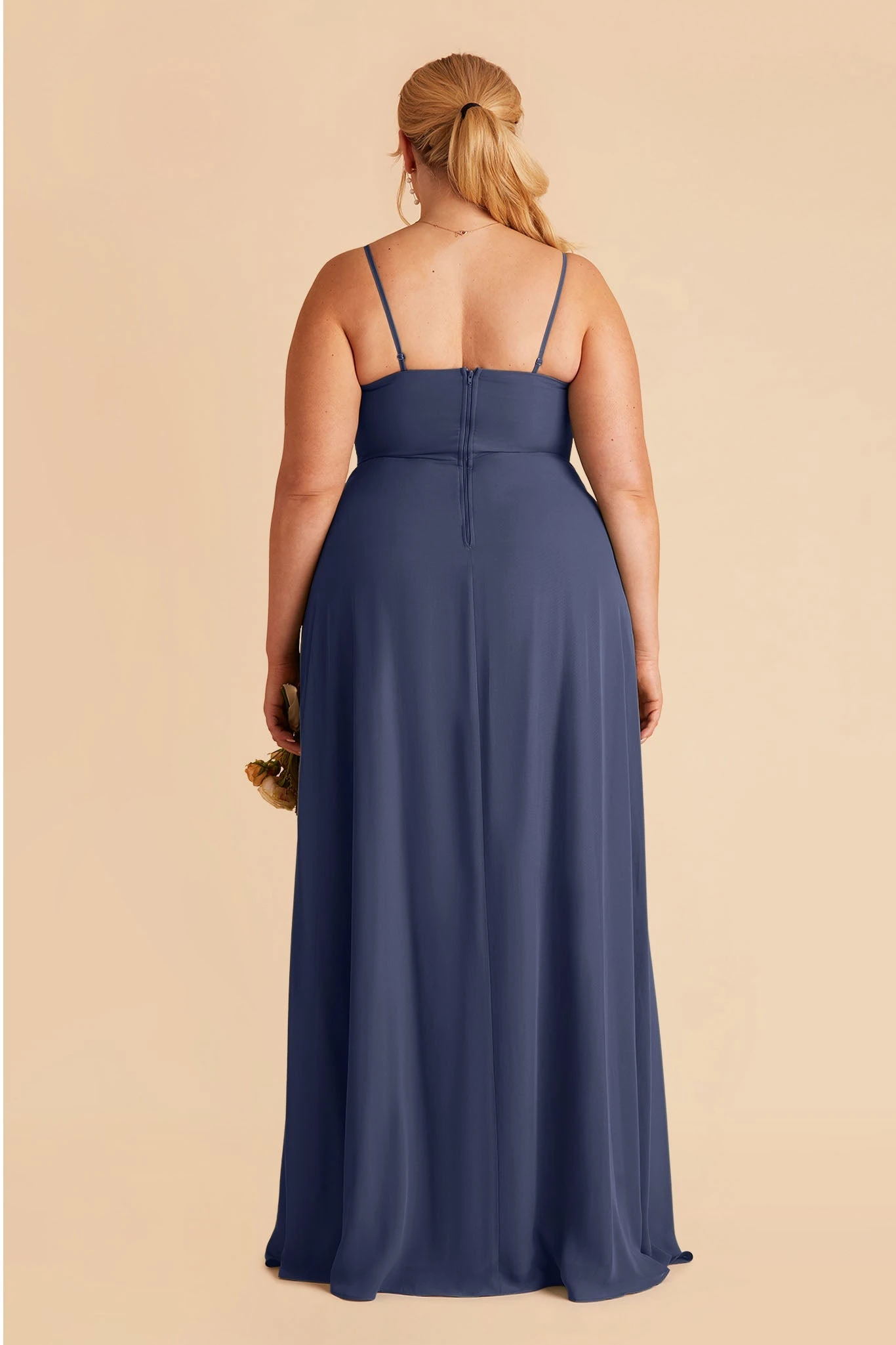 Winnie Convertible Chiffon Dress - Slate Blue - Image 10