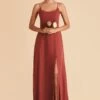 Amy Chiffon Dress - Spice 2 Amy Chiffon Dress - Spice -Cheap Plush Attire Store spice amy bridesmaid dress 02