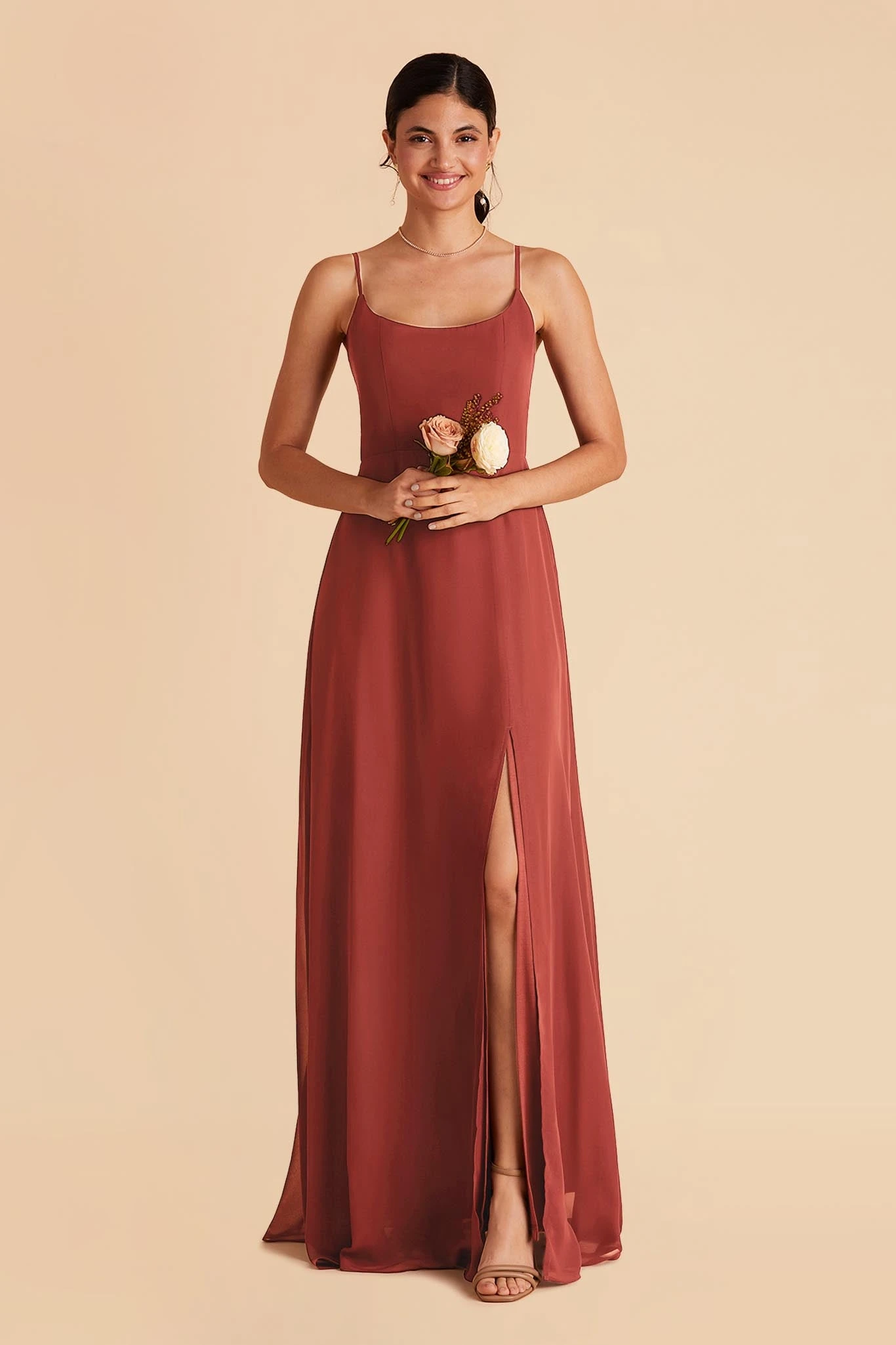 Amy Chiffon Dress - Spice 3 Amy Chiffon Dress - Spice