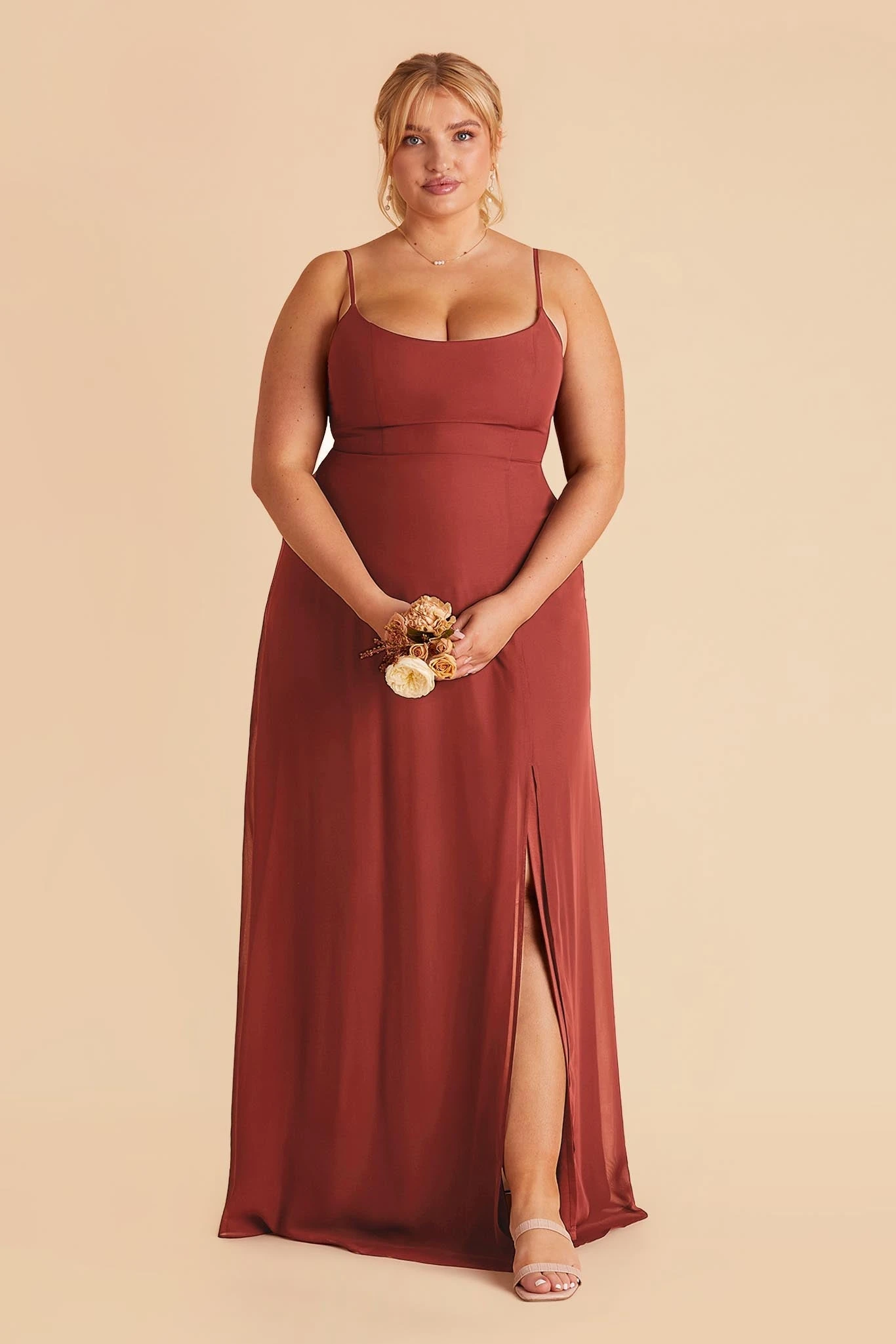 Amy Chiffon Dress - Spice 10 Amy Chiffon Dress - Spice - Image 8