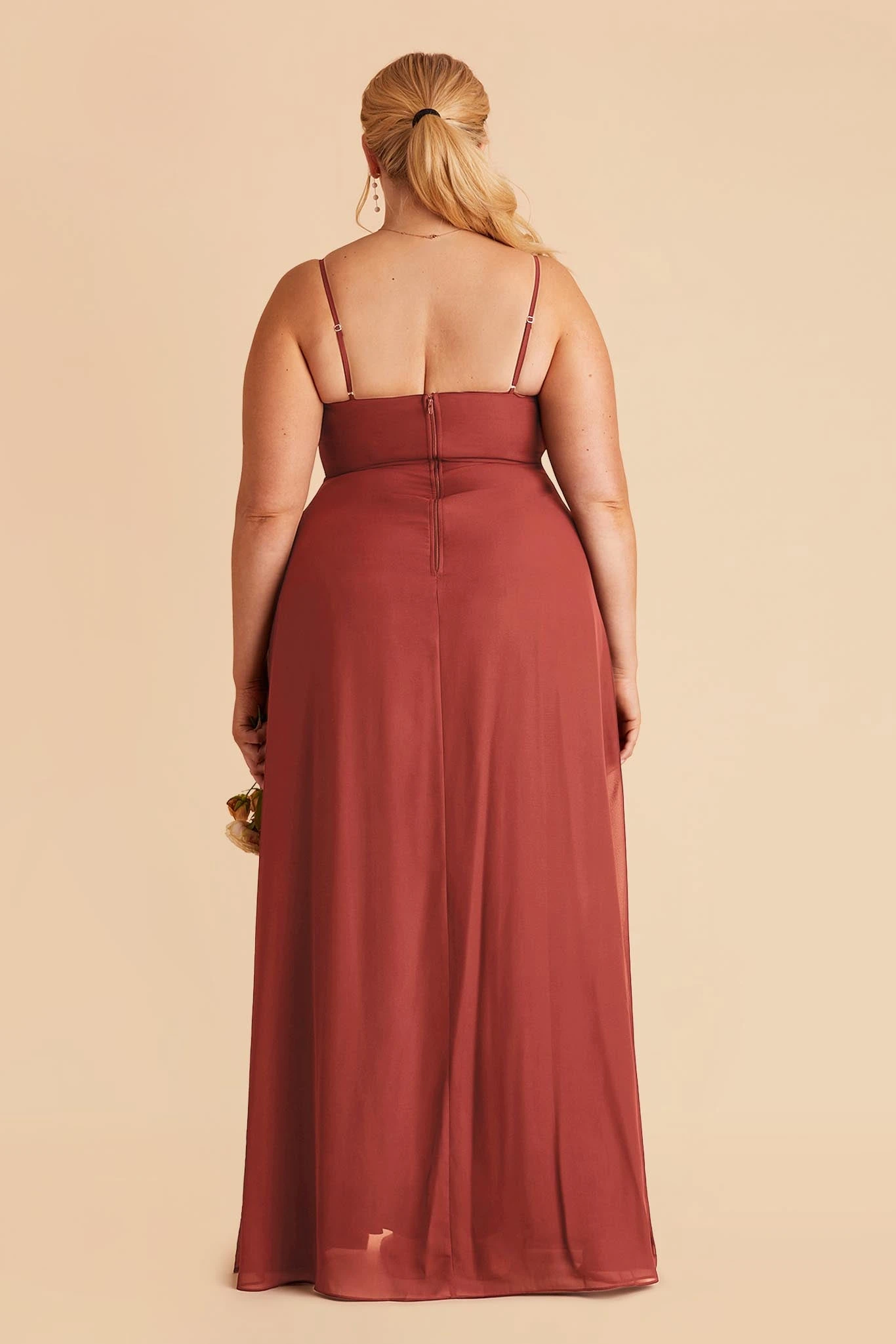 Amy Chiffon Dress - Spice 8 Amy Chiffon Dress - Spice - Image 6