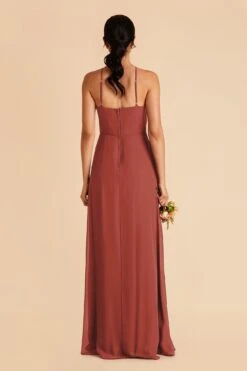 Juliet Chiffon Dress - Spice -Cheap Plush Attire Store spice juliet slit bridesmaid dress 04 5dc04ee2 4331 40f4 8913 1a6a2b950384