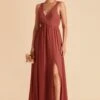 Laurie Empire Dress - Spice 2 Laurie Empire Dress - Spice -Cheap Plush Attire Store spice laurie slit bridesmaid dress 01