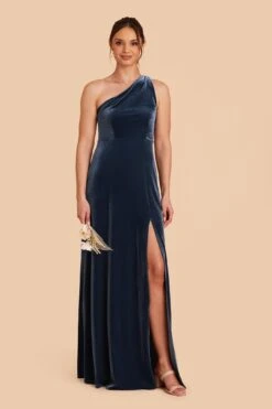 Kira Velvet Dress - Storm Blue 13 Kira Velvet Dress - Storm Blue -Cheap Plush Attire Store storm blue kira velvet bridesmaid dress 01 f16c4da3 8429 4ad6 b63d 86e71bcffa65
