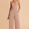 Gigi Convertible Jumpsuit - Taupe 2 Gigi Convertible Jumpsuit - Taupe -Cheap Plush Attire Store taupe gigi convertible bridesmaid jumpsuit 01