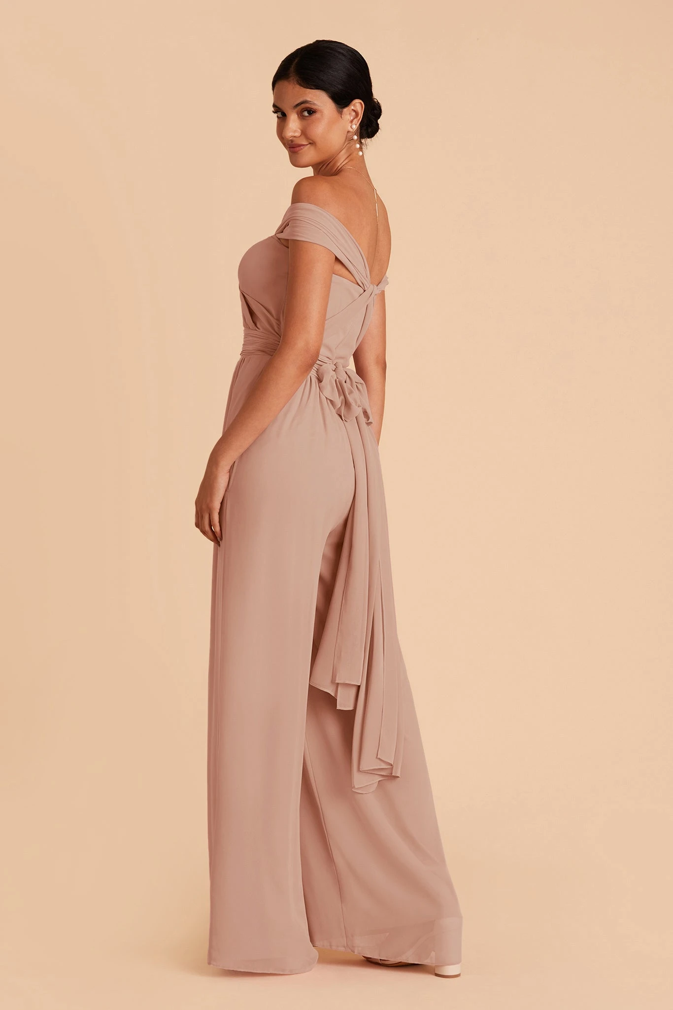 Gigi Convertible Jumpsuit - Taupe 7 Gigi Convertible Jumpsuit - Taupe - Image 5