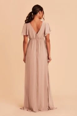 Hannah Empire Dress - Taupe 14 Hannah Empire Dress - Taupe -Cheap Plush Attire Store taupe hannah bridesmaid dress 04