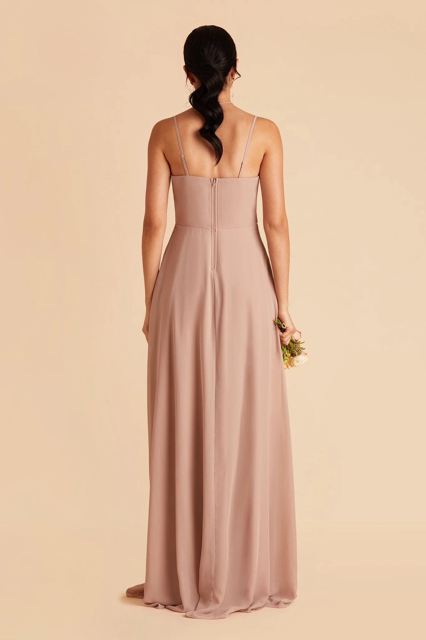 Winnie Convertible Chiffon Dress - Taupe 7 Winnie Convertible Chiffon Dress - Taupe - Image 5