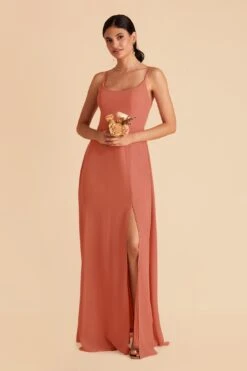 Amy Chiffon Dress - Terracotta 13 Amy Chiffon Dress - Terracotta -Cheap Plush Attire Store terracotta amy bridesmaid dress 01