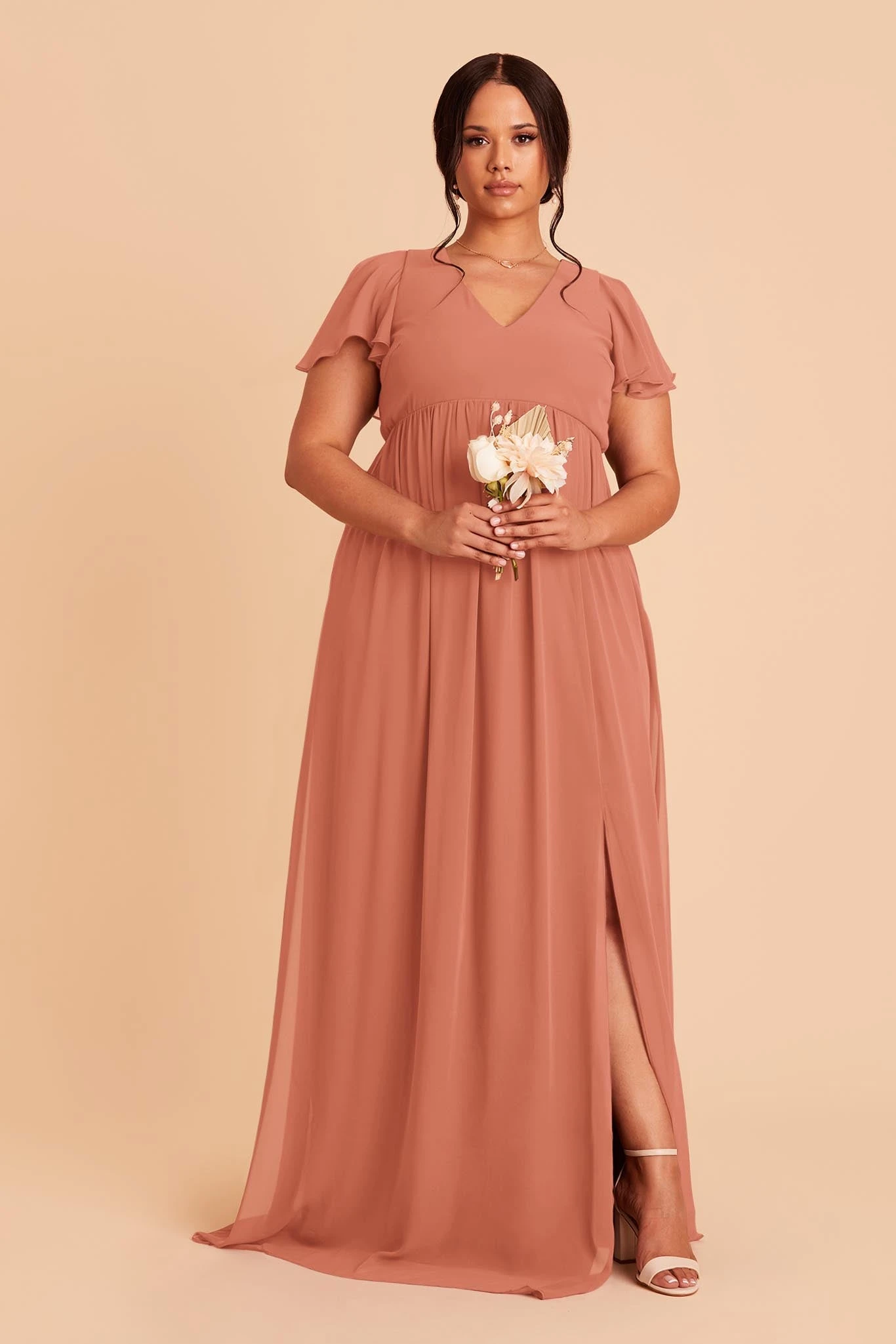 Hannah Empire Dress - Terracotta 3 Hannah Empire Dress - Terracotta