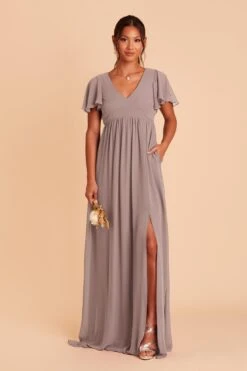 Hannah Empire Dress - Toffee 13 Hannah Empire Dress - Toffee -Cheap Plush Attire Store toffee hannah bridesmaid dress 02