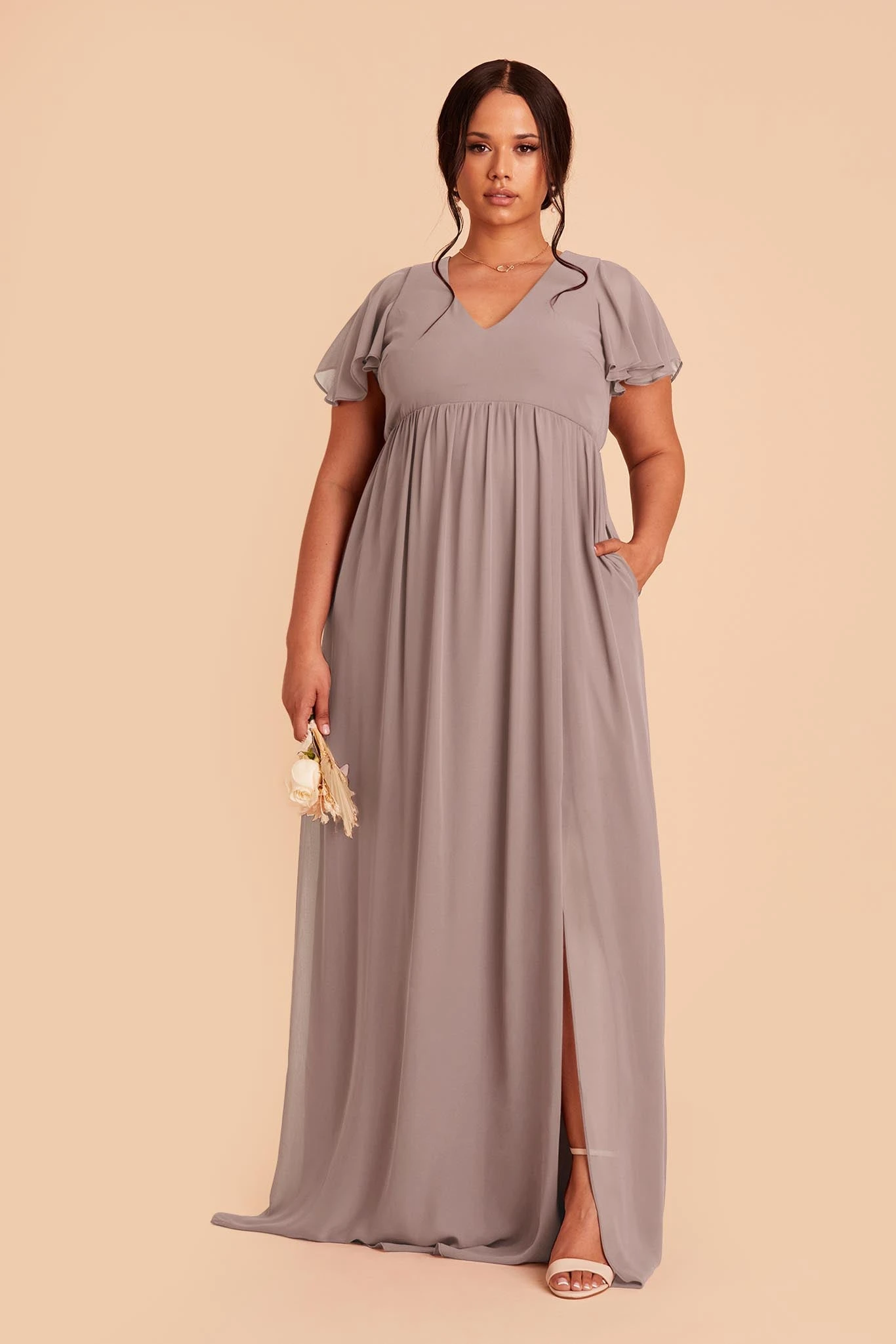 Hannah Empire Dress - Toffee 9 Hannah Empire Dress - Toffee - Image 7