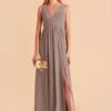 Laurie Empire Dress - Toffee -Cheap Plush Attire Store toffee laurie convertible slit bridesmaid dress 04