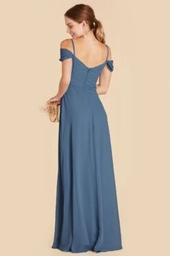 Spence Convertible Dress - Twilight -Cheap Plush Attire Store twilight spence convertible slit bridesmaid dress 01