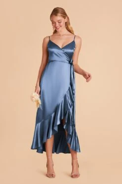 YC Shiny Satin Midi Dress - Twilight 13 YC Shiny Satin Midi Dress - Twilight -Cheap Plush Attire Store twilight yc satin bridesmaid dress 02
