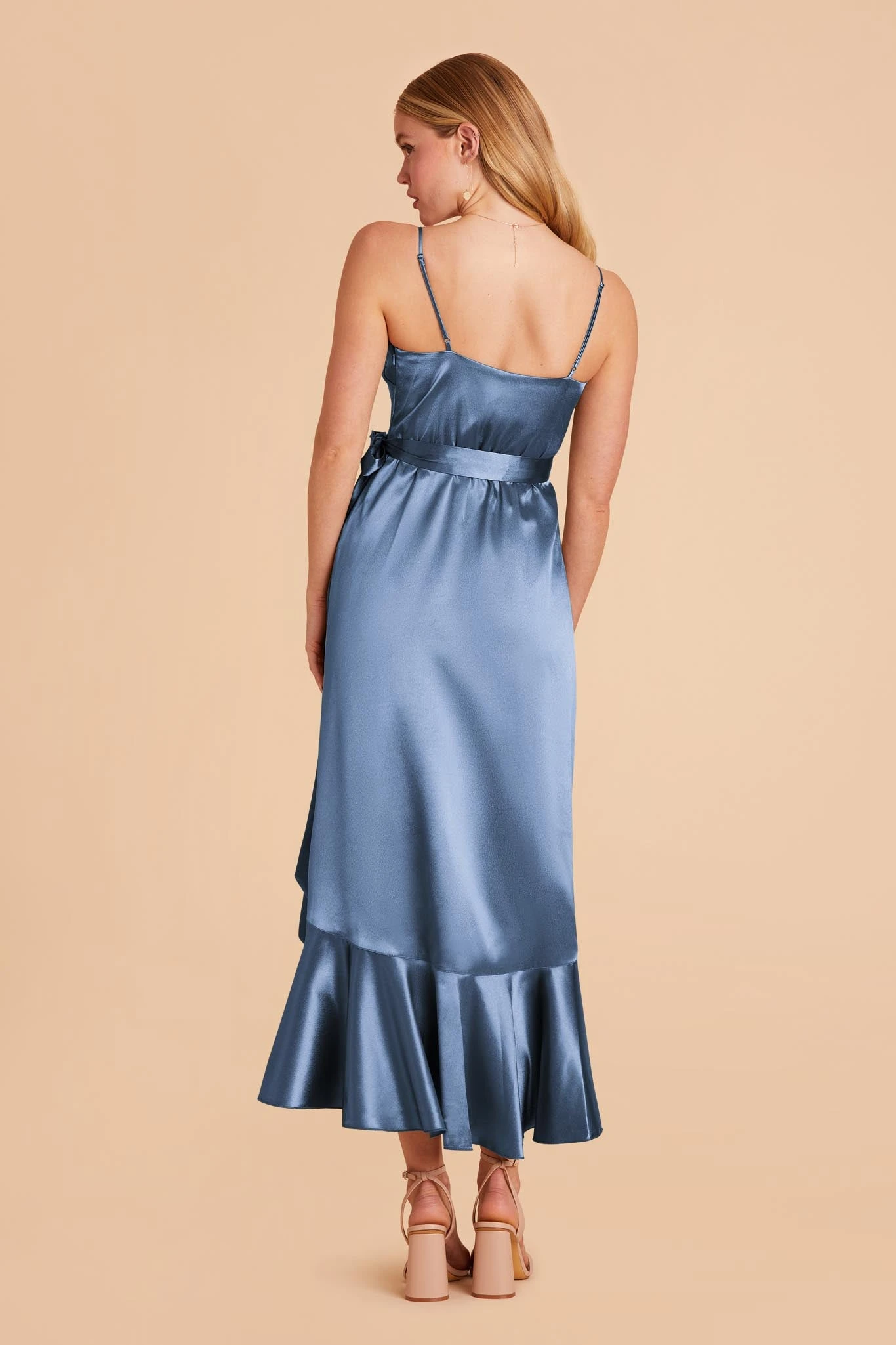 YC Shiny Satin Midi Dress - Twilight 7 YC Shiny Satin Midi Dress - Twilight - Image 5
